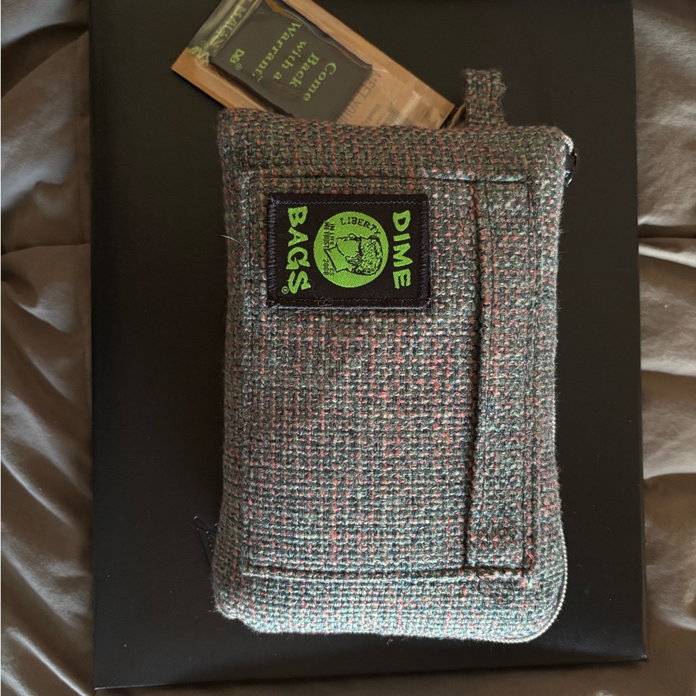 Tweed Phone Holster - Black and Green